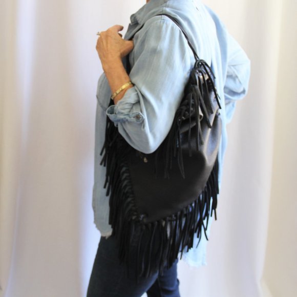Valentino Garavani C-Rockee Fringed Leather Backpack main image 5